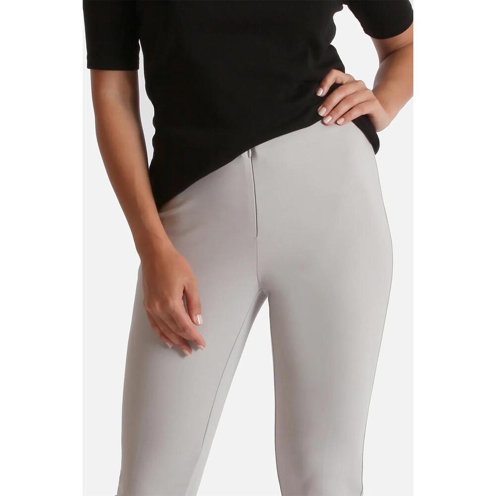 Peace of Cloth Trouser Pant Womens Size 2 NAVY Slim Cropped Notched Ankle Modern